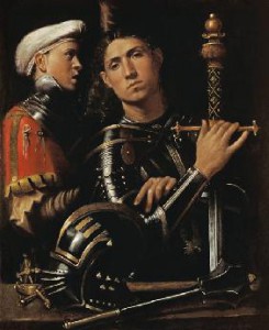 Soldat avec un groom_Giorgione